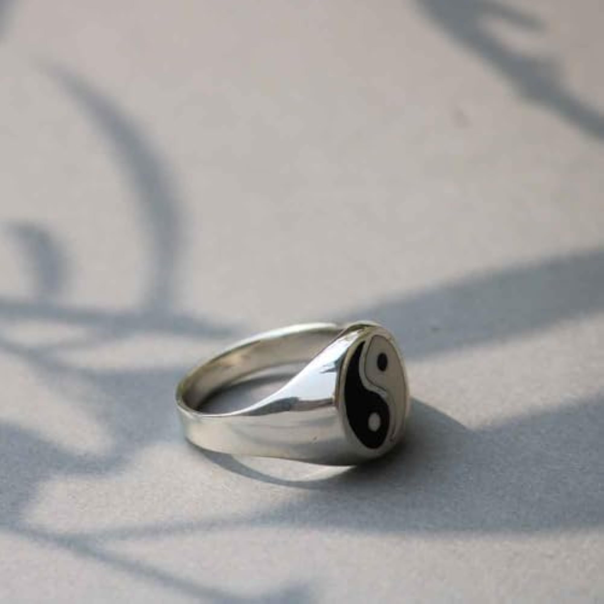 925 Yin-Yang Sterling Silver Ring for Men
